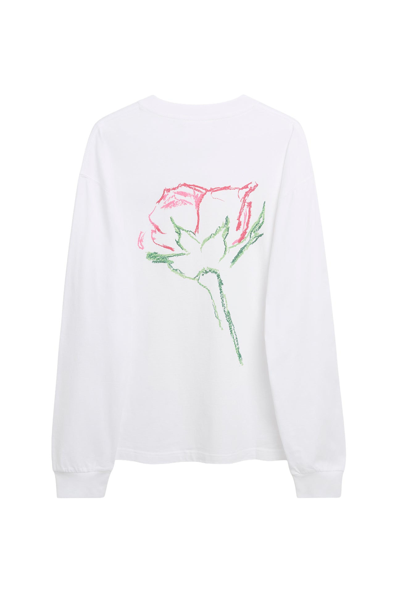 SOULLAND DEREK rose print T-shirt T-shirt White