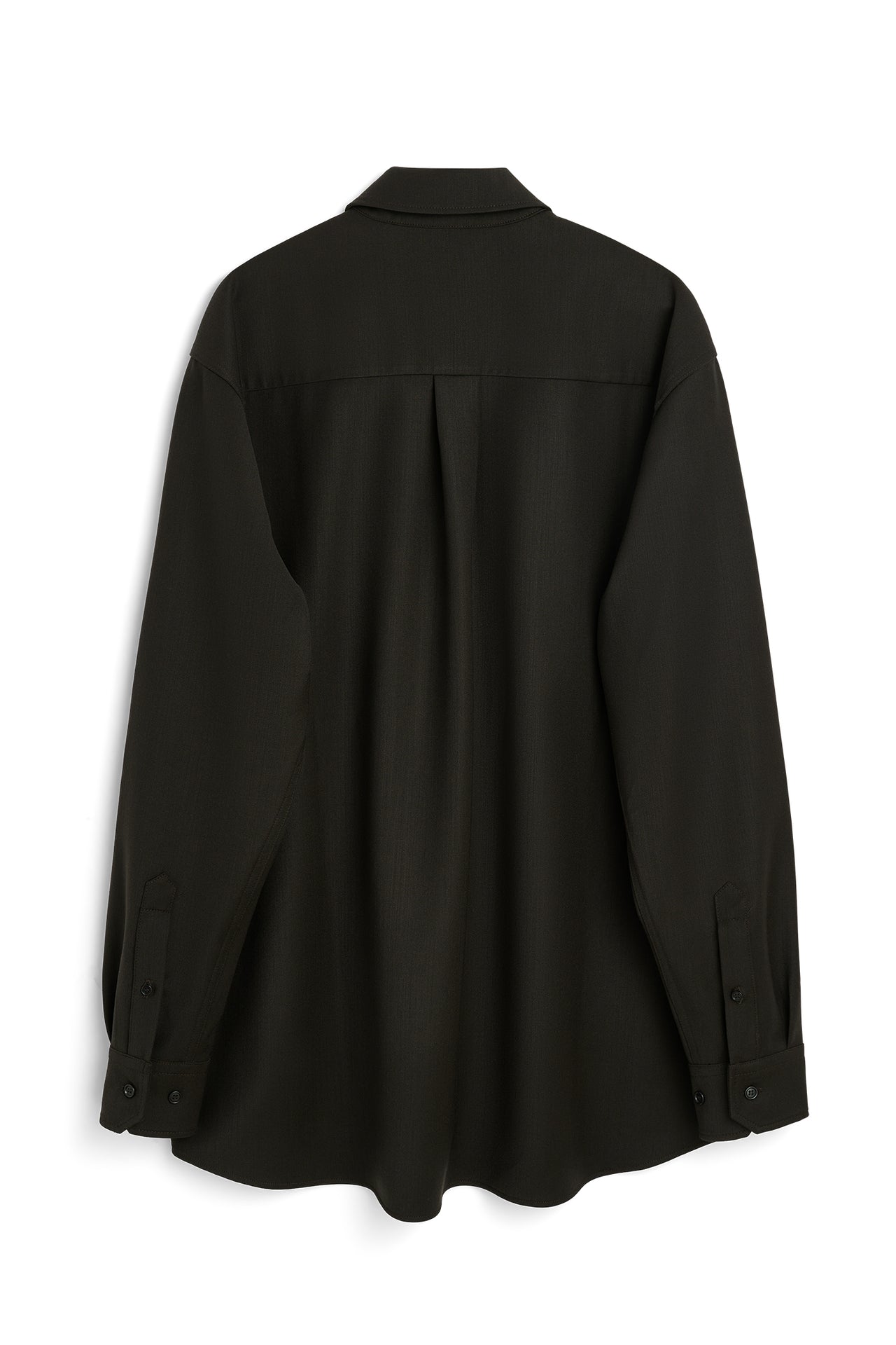 SOULLAND DERRY zip front overshirt Shirt Brown emroidered