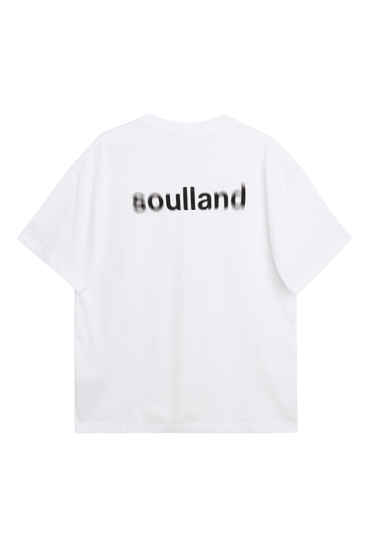 SOULLAND KAI blur back print T-shirt T-shirt White