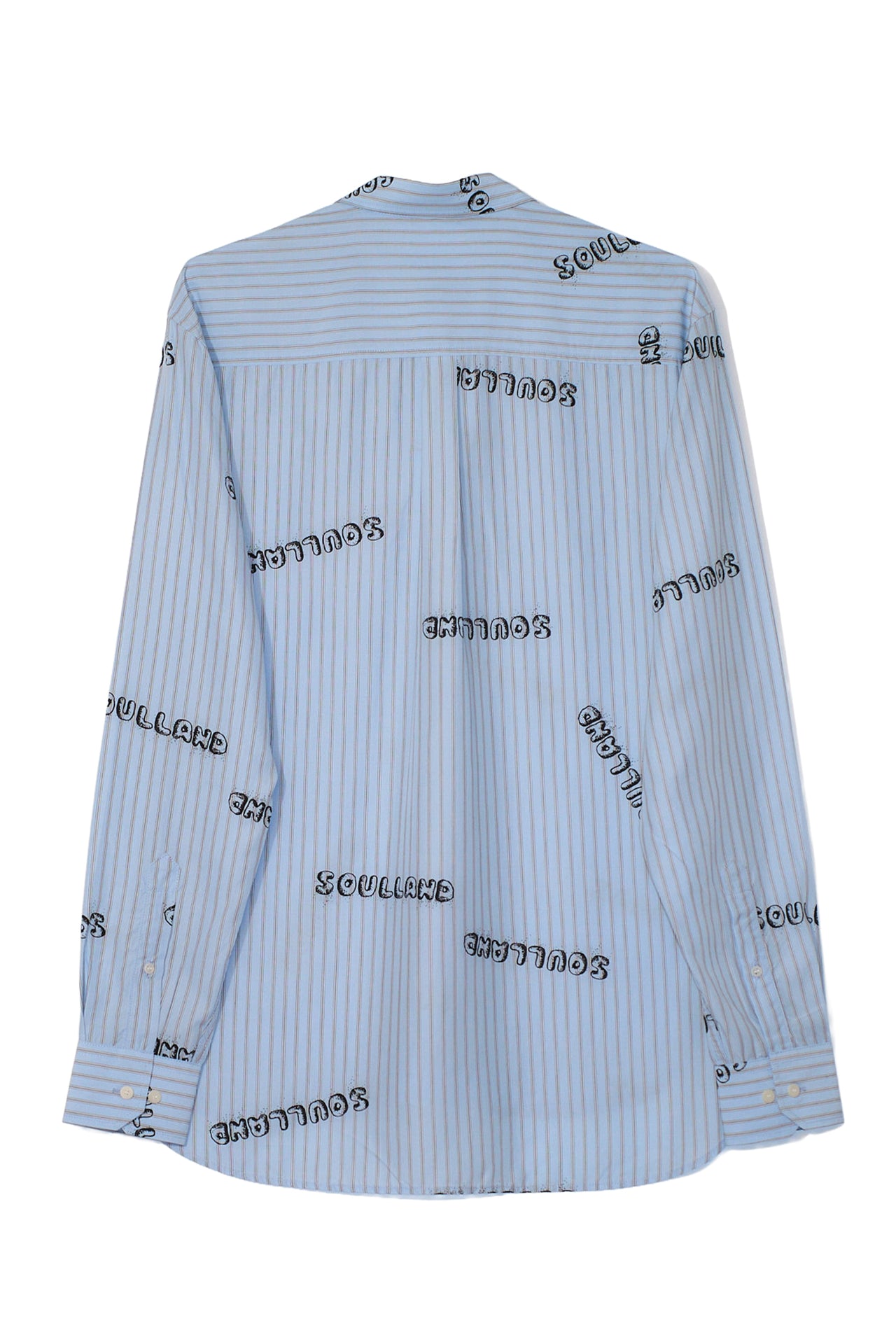 SOULLAND ROGER tencel cartoon graffiti shirt Shirt Light Blue
